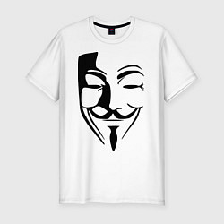 Футболка slim-fit Vendetta Mask, цвет: белый