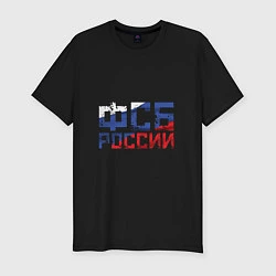 Футболка slim-fit ФСБ России, цвет: черный