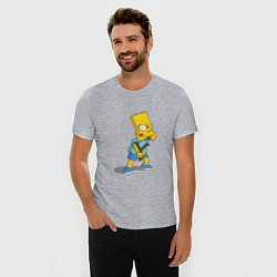 Футболка slim-fit Bad Bart, цвет: меланж — фото 2