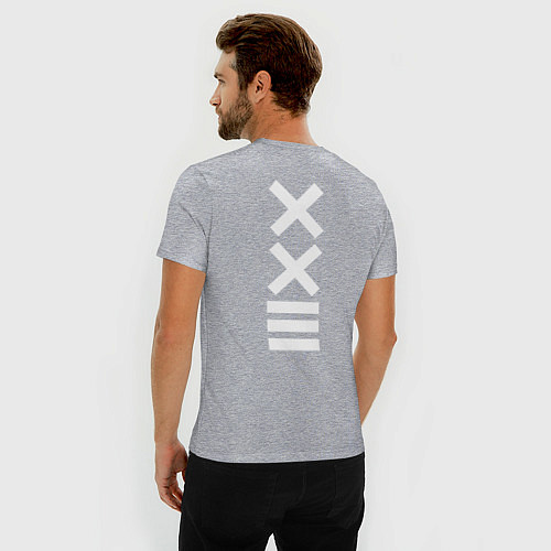 Мужская slim-футболка XXIII ORIGINAL / Меланж – фото 4
