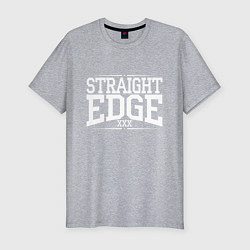 Мужская slim-футболка Straight edge xxx