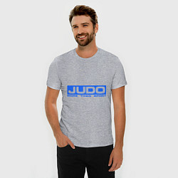 Футболка slim-fit Judo: More than sport, цвет: меланж — фото 2