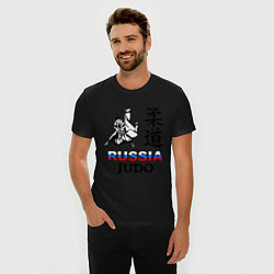 Футболка slim-fit Russia Judo, цвет: черный — фото 2