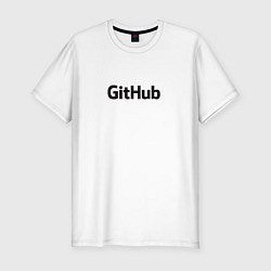 Футболка slim-fit GitHubWhite, цвет: белый