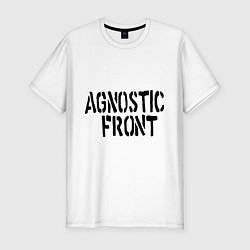 Футболка slim-fit Agnostic front, цвет: белый