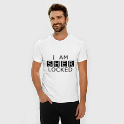 Футболка slim-fit I am Sherlocked, цвет: белый — фото 2