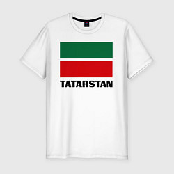 Мужская slim-футболка Флаг Татарстана