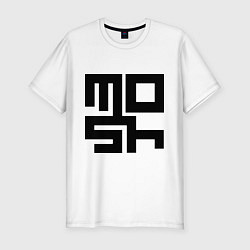 Футболка slim-fit Mosh, цвет: белый