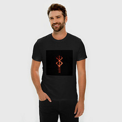 Футболка slim-fit Берсерк Клеймо символ, цвет: черный — фото 2