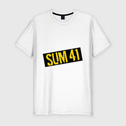 Футболка slim-fit Sum-41, цвет: белый