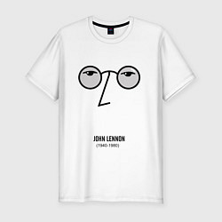 Футболка slim-fit John Lennon: 1940-1980, цвет: белый