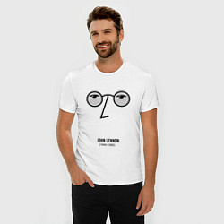 Футболка slim-fit John Lennon: 1940-1980, цвет: белый — фото 2