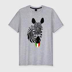 Мужская slim-футболка Juventus Zebra