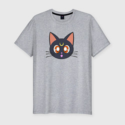 Футболка slim-fit Cat, цвет: меланж