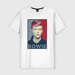 Мужская slim-футболка Bowie Poster