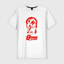 Мужская slim-футболка Дэвид Боуи