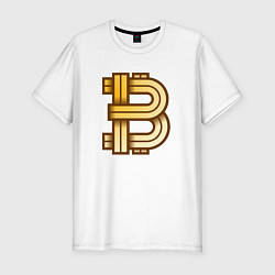 Футболка slim-fit Bitcoin is a new era, цвет: белый