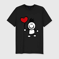 Мужская slim-футболка Для влюбленных