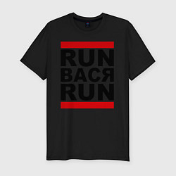 Футболка slim-fit Run Вася Run, цвет: черный