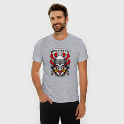 Футболка slim-fit Megadeth Rocker, цвет: меланж — фото 2