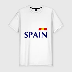 Мужская slim-футболка Сборная Испании: 9 номер