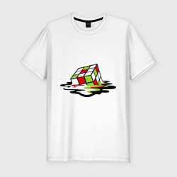 Мужская slim-футболка Кубик рубика