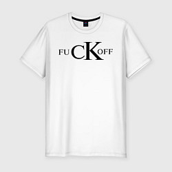 Футболка slim-fit FuCKoff, цвет: белый