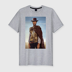 Мужская slim-футболка Clint Eastwood