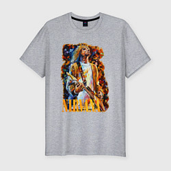 Футболка slim-fit Cobain Art, цвет: меланж