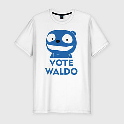 Футболка slim-fit Vote Waldo, цвет: белый