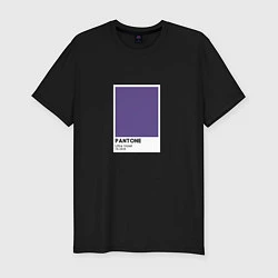 Футболка slim-fit Pantone: Ultra Violet II, цвет: черный