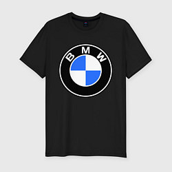 Футболка slim-fit Logo BMW, цвет: черный