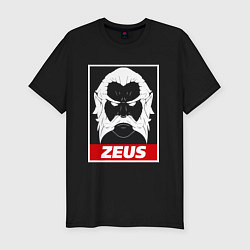Мужская slim-футболка Zeus Poster