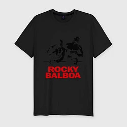 Мужская slim-футболка Rocky Balboa