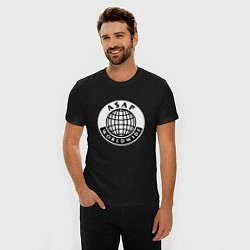 Футболка slim-fit ASAP Worldwide, цвет: черный — фото 2