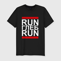 Мужская slim-футболка Run Глеб Run