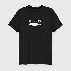 Футболка slim-fit Totoro face, цвет: черный