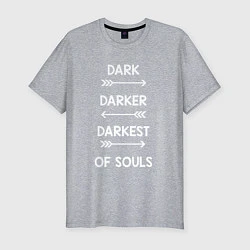 Мужская slim-футболка Darkest of Souls
