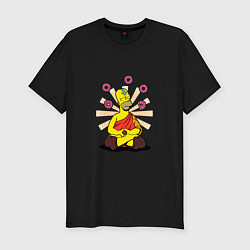 Футболка slim-fit Homer Relax, цвет: черный