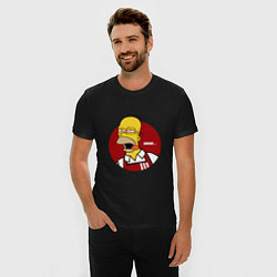 Футболка slim-fit KFC Homer, цвет: черный — фото 2