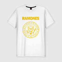 Футболка slim-fit Ramones, цвет: белый