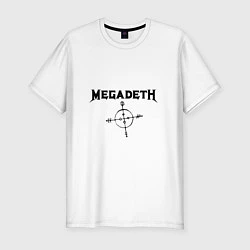 Мужская slim-футболка Megadeth Compass