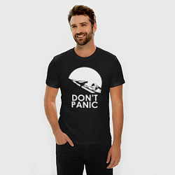 Футболка slim-fit Elon: Don't Panic, цвет: черный — фото 2