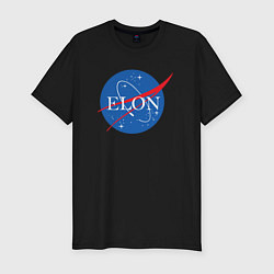 Мужская slim-футболка Elon NASA