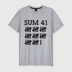 Футболка slim-fit Sum 41: Days, цвет: меланж