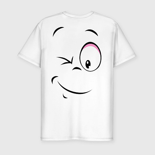 Мужская slim-футболка Позитив со всех сторон / Белый – фото 2