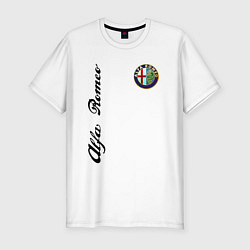 Футболка slim-fit Alfa Romeo Automobiles S p A, цвет: белый