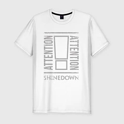 Мужская slim-футболка Attention Shinedown