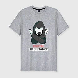 Мужская slim-футболка Digital Resistance