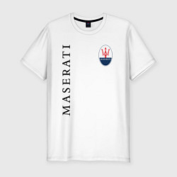 Футболка slim-fit Maserati с лого, цвет: белый